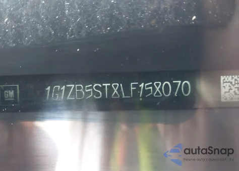 2020 Chevrolet Malibu Fwd Ls z USA, uszkodzony, nr VIN 1G1ZB5ST8LF158070